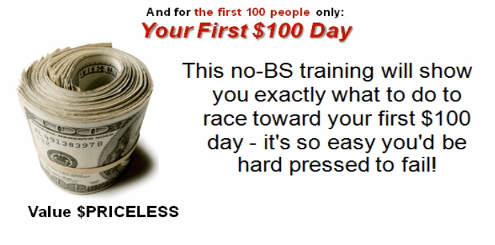 An image from Killer Content System advertising their $100-a-day training material. 