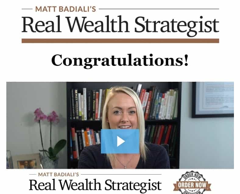 Image of Matt Badiali's Real Wealth Strategist (Freedom Checks) introduction