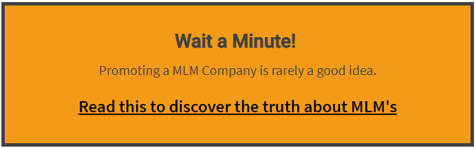 A banner that links to an article about network marketing versus affiliate marketing concepts.